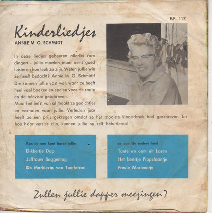 Kinderkoor Jong Nederland - Kinderliedjes A. M. G. Schmidt Vinyl Singles Vinyl Very Good (VG) <br> Hoes Good Plus (G+)