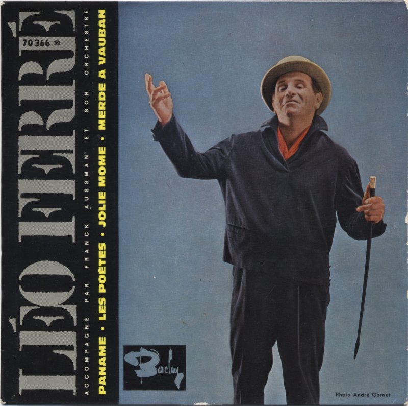 Léo Ferré - Paname Vinyl Singles Vinyl (VG) <br> Hoes (G+)