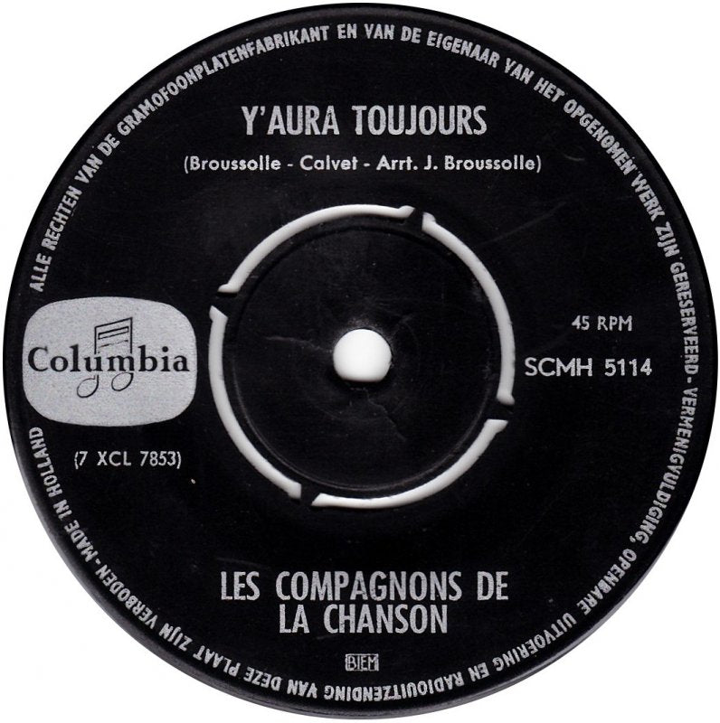 Les Compagnons De La Chanson - Un Mexican 02868 Vinyl Singles Hoes: Generic