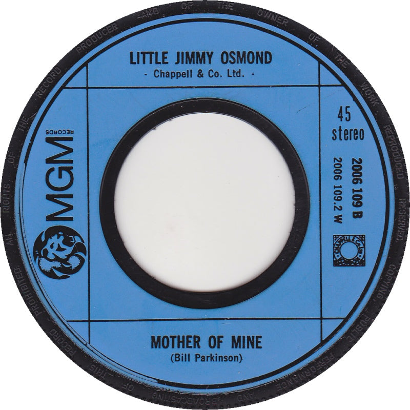 Jimmy Osmond - Long Haired Lover From Liverpool