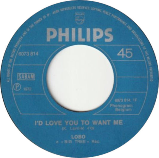 Lobo  - I'd Love You To Want Me