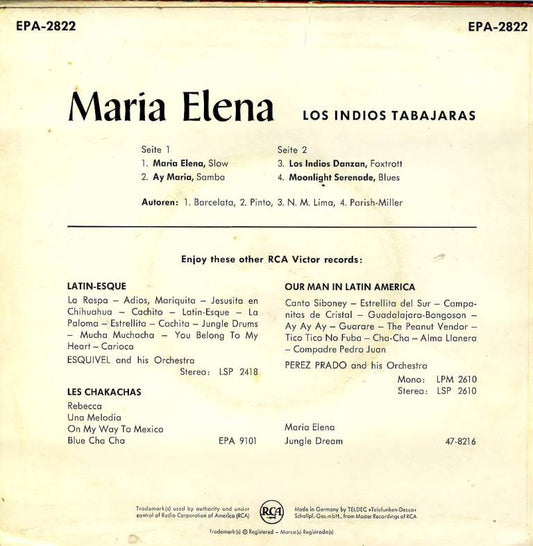 Los Indios Tabajaras - Maria Elena