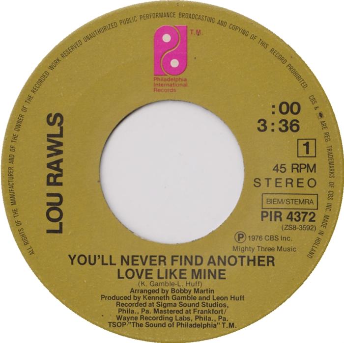 Lou Rawls - You'll Never Find Another Love Like Mine