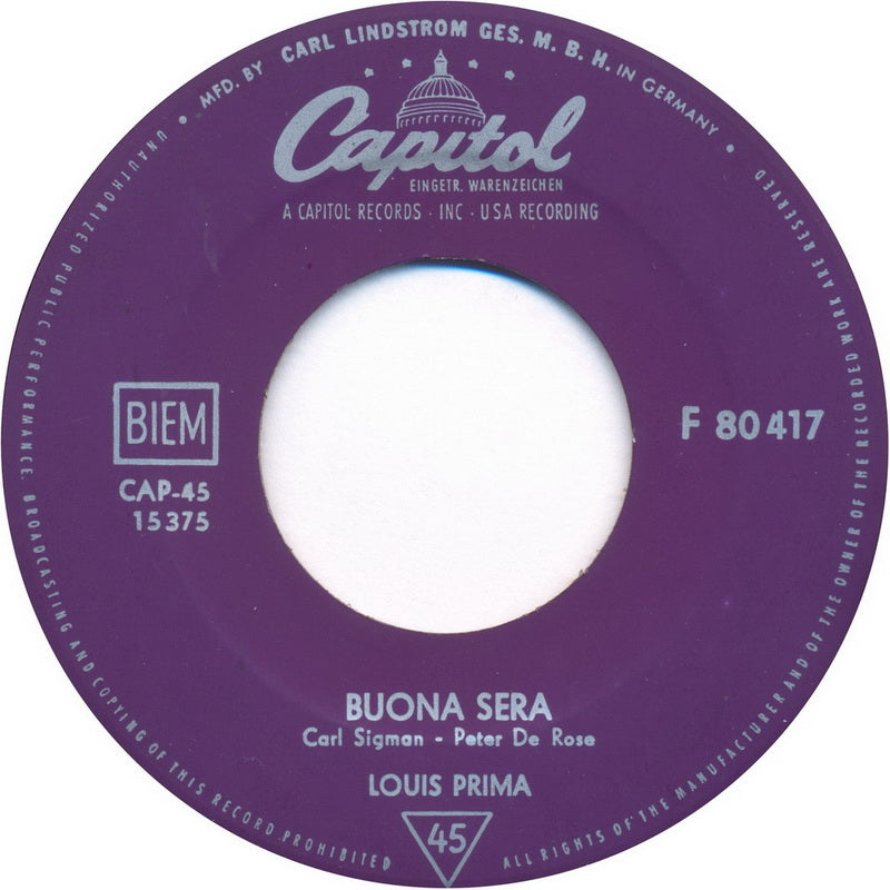 Louis Prima - Buona Sera