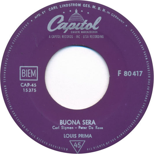 Louis Prima - Buona Sera