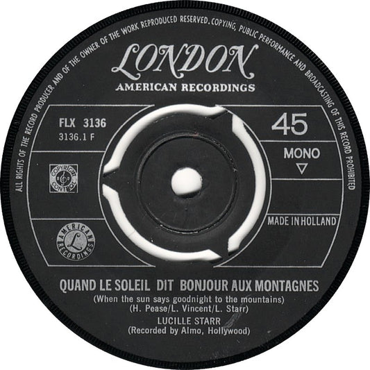 Lucille Starr - The French Song (Quand Le Soleil..)