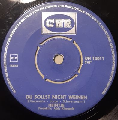 Heintje - Ich Bau' Dir Ein Schloss Vinyl Singles Vinyl Zeer Goed / Hoesje Goed "VINYLSINGLES.NL"