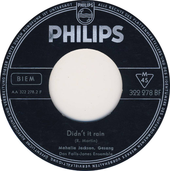 Mahalia Jackson - He's Got The Whole World In His Hands Vinyl Singles Vinyl Very Good (VG) <br> Hoes Generic