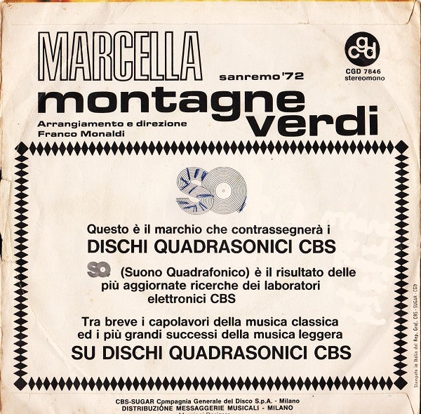 Marcella Bella - Montagne Verdi