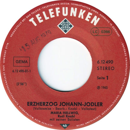 Maria Hellwig - Erzherzog Johann-Jodler