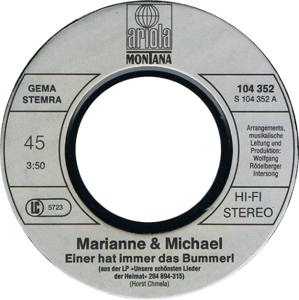 Marianne & Michael - Einer Hat Immer Das Bummerl