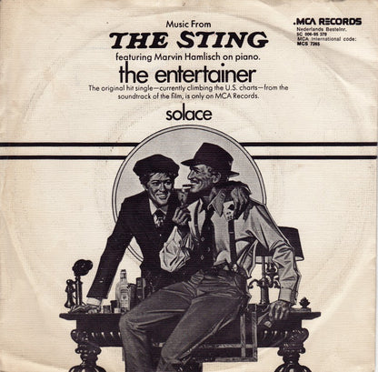 Marvin Hamlisch - Music From The Sting - The Entertainer Vinyl Singles Vinyl Very Good (VG) <br> Hoes Good Plus (G+)