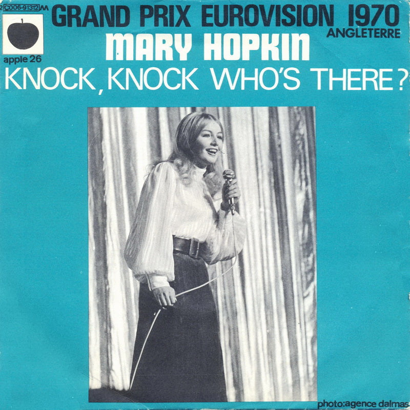 Mary Hopkin - Knock, Knock Who's There? Vinyl Singles Vinyl Very Good (VG) <br> Hoes Good Plus (G+)