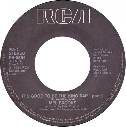 Mel Brooks - It's Good To Be The King Rap Part 1 & 2