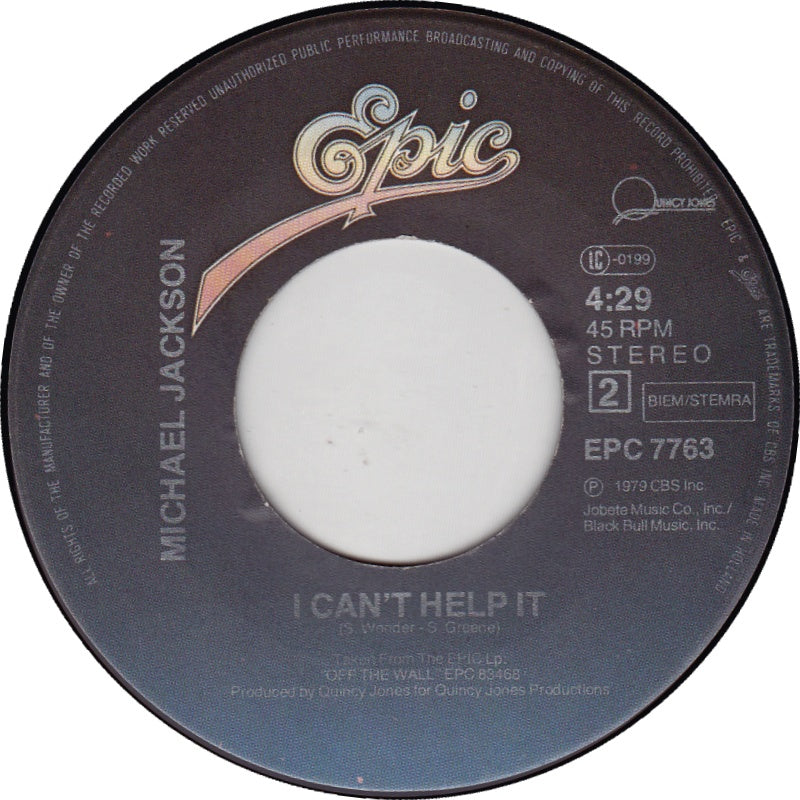 Michael Jackson - Don't Stop 'Til You Get Enough Vinyl Singles Vinyl Very Good (VG) <br> Hoes Generic