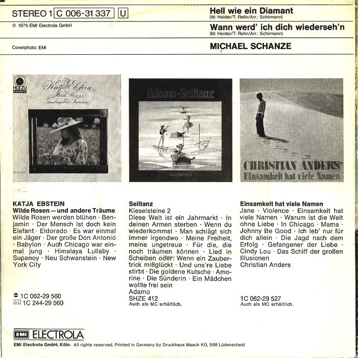 Michael Schanze - Hell Wie Ein Diamant Vinyl Singles