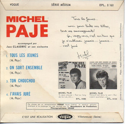 Michel Paje - Tous Les Jeunes