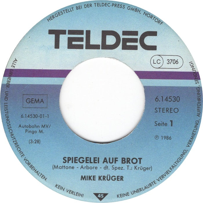 Mike Krüger - Spiegelei Auf Brot