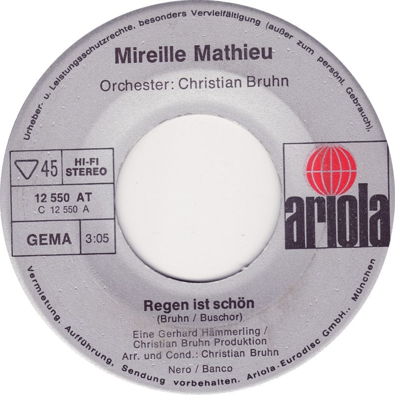 Mireille Mathieu - Regen Ist Schön