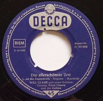 Will Glahé und seine Solisten - Die Allerschönste Zeit