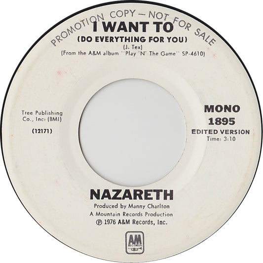 Nazareth - I Want To (Do Everything For You)
