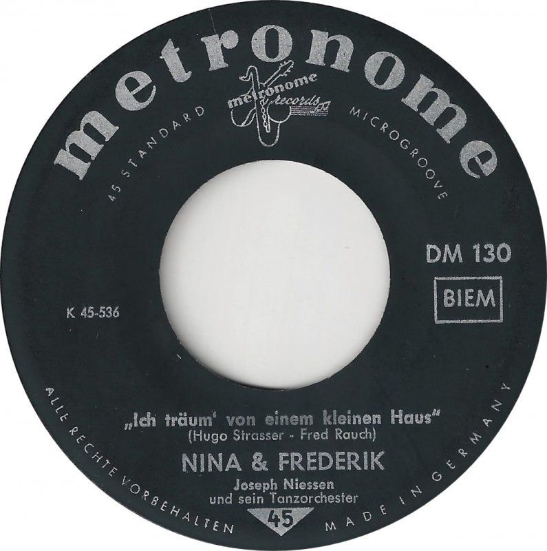 Nina & Frederik - Listen To The Ocean Vinyl Singles Vinyl Zeer Goed / Hoesje Generic "VINYLSINGLES.NL"