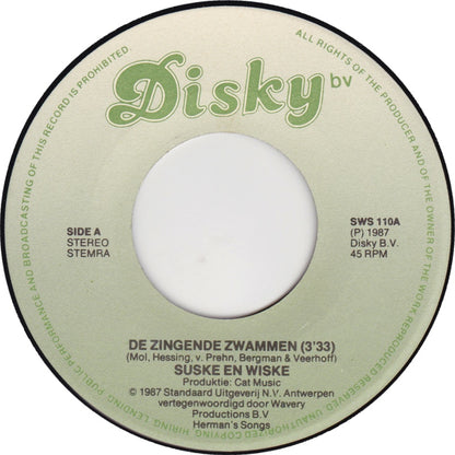Suske en Wiske - De Zingende Zwammen Vinyl Singles