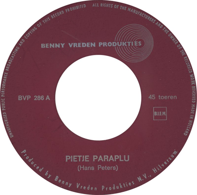 Benny Vreden - Pietje Paraplu