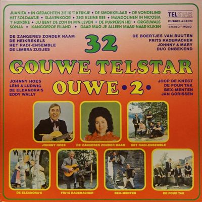 Various - 32 Gouwe Telstar Ouwe 2 (LP) Vinyl LP Dubbel Vinyl Zeer Goed / Hoesje Goed "VINYLSINGLES.NL"