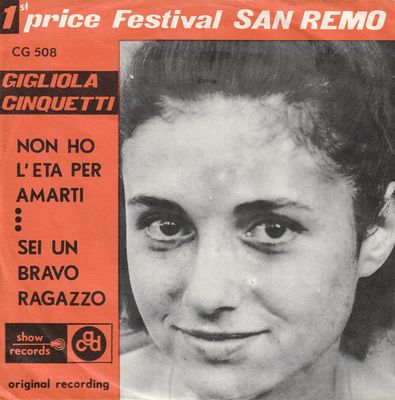 Gigliola Cinquetti - Non Ho L'Eta Per Amarti