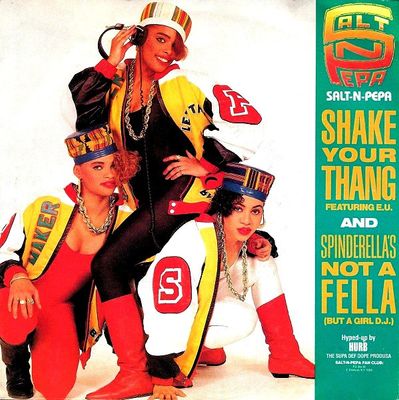 Salt 'N' Pepa Featuring E.U. - Shake Your Thang Vinyl Singles Vinyl (VG) <br> Hoes (G+)