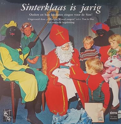 D'Hooghe Woerd Zangers - Sinterklaas Is Jarig (LP) Vinyl LP Vinyl Zeer Goed / Hoesje Goed "VINYLSINGLES.NL"