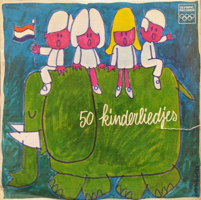 Groot Kinderkoor o.l.v. Gonny Goossens - 50 Kinderliedjes (LP) Vinyl Zeer Goed / Hoes Goed "VINYLSINGLES.NL"
