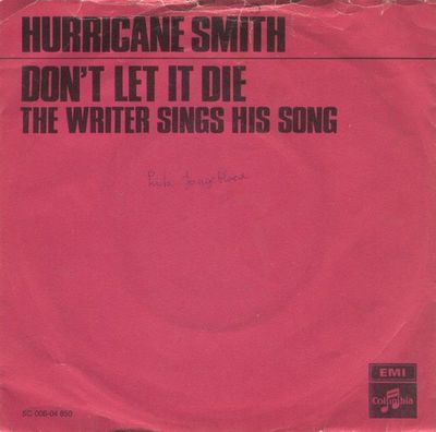 Hurricane Smith - Don't Let It Die