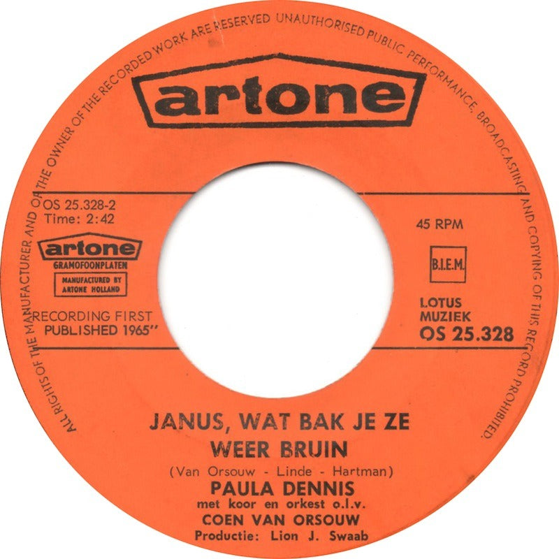 Paula Dennis - Weet Je, Wat Ik Graag Zou Willen Vinyl Singles Vinyl Very Good (VG) <br> Hoes Good Plus (G+)
