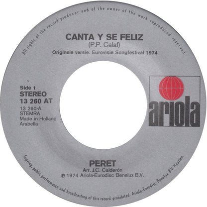 Peret - Canta Y Se Feliz 11445 Vinyl Singles VINYLSINGLES.NL