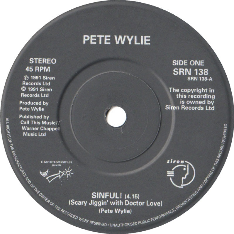 Pete Wylie - Sinful! (Scary Jiggin' With Doctor Love)
