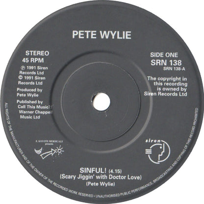 Pete Wylie - Sinful! (Scary Jiggin' With Doctor Love)