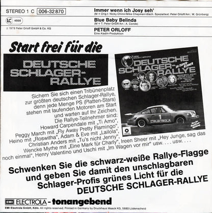 Peter Orloff - Immer Wenn Ich Josy Seh'