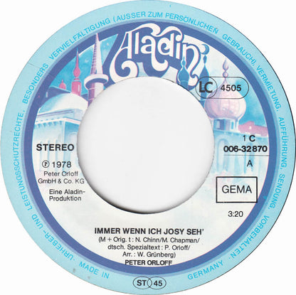 Peter Orloff - Immer Wenn Ich Josy Seh'