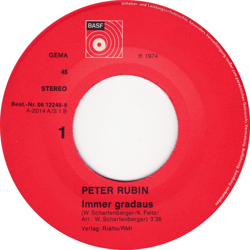 Peter Rubin - Immer Gradaus