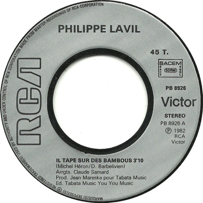 Philippe Lavil - Il Tape Sur Des Bambous