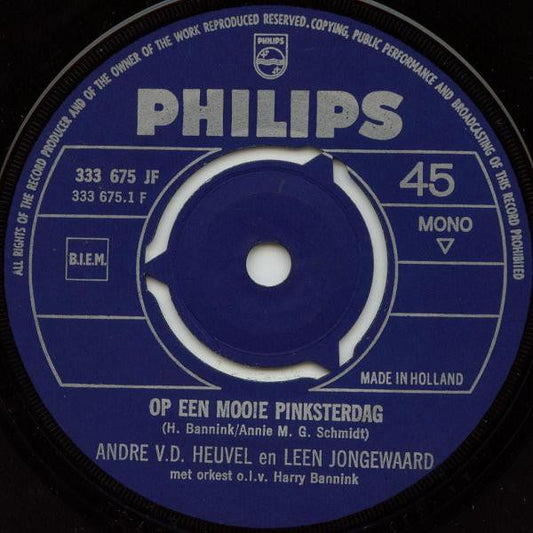 Andre van de Heuvel En Leen Jongewaard - Op Een Mooie Pinksterdag Vinyl Singles Hoes: Generic