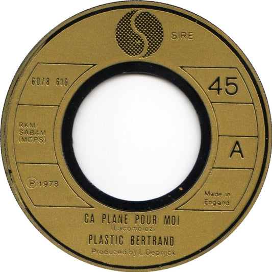 Plastic Bertrand - Ca Plane Pour Moi (UK)