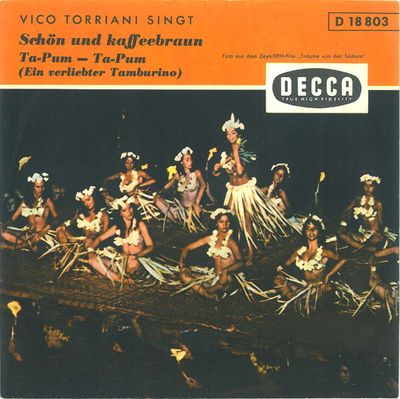 Vico Torriani - Schön Und Kaffeebraun Vinyl Singles Vinyl Zeer Goed / Hoesje Goed "VINYLSINGLES.NL"