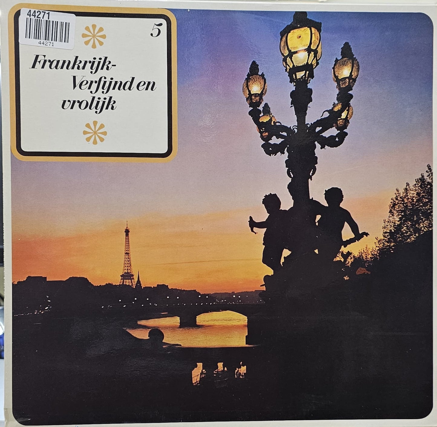 Various - Frankrijk Verfijnd En Vrolijk (LP) Vinyl LP Vinyl Very Good (VG) <br> Hoes Good Plus (G+)