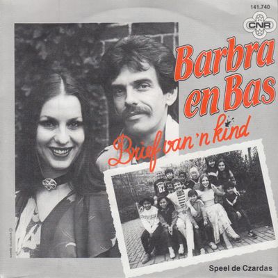 Barbra & Bas - Brief Van 'n Kind Vinyl Singles Vinyl Zeer Goed / Hoesje Goed "VINYLSINGLES.NL"