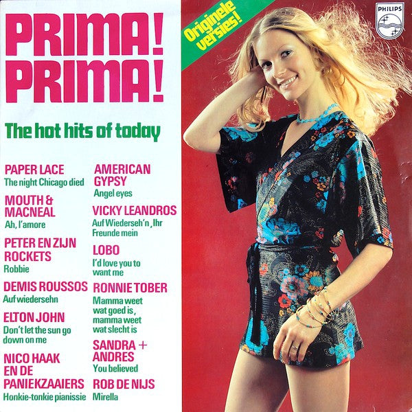 Various - Prima! Prima! (LP) Vinyl LP Vinyl Very Good (VG) <br> Hoes Good Plus (G+)