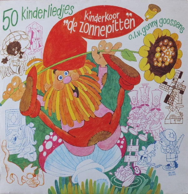 Zonnepitten - 50 kinderliedjes (LP) 45039 Vinyl LP VINYLSINGELS.NL