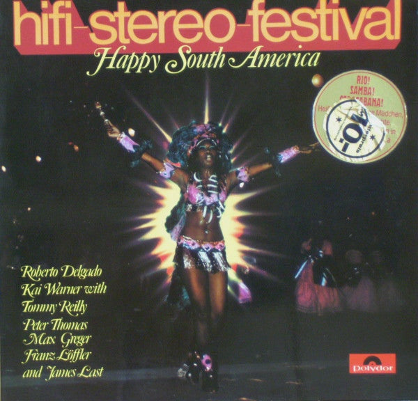 Various - Hifi-Stereo-Festival - Happy South-America (LP) Vinyl LP Vinyl Very Good (VG) <br> Hoes Good Plus (G+)